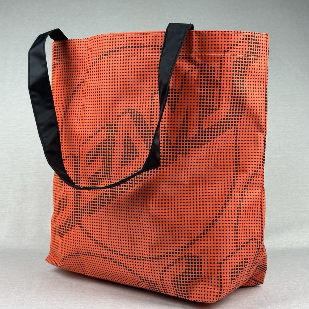 BEAMS Script‎ Spell Out Tote Bag Shoulder Orange Black Dot New York Japan